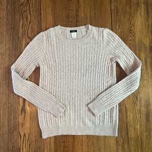Vintage 2008 J.Crew Women’s Cashmere Blend Cableknit Sweater in Oatmeal size S